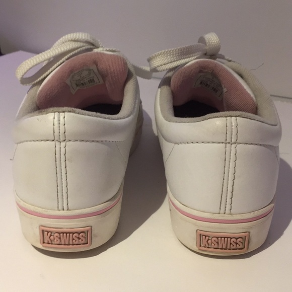 Leather K•Swiss White & Pink size 9 - Picture 5 of 9